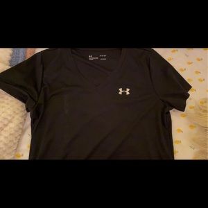 Under Armor Black V neck shirt
